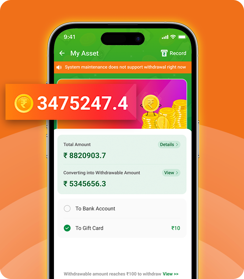 Instant Withdrawals on Taurus Money Earning App